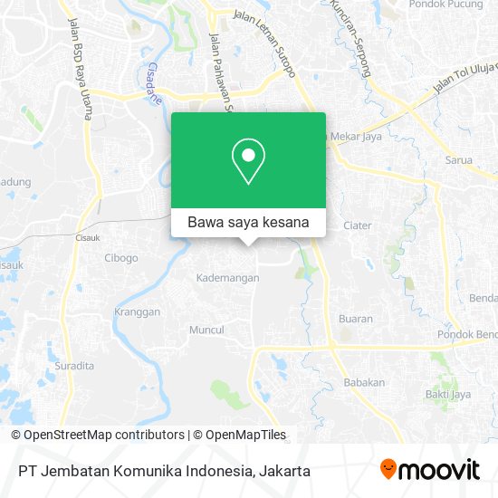 Peta PT Jembatan Komunika Indonesia