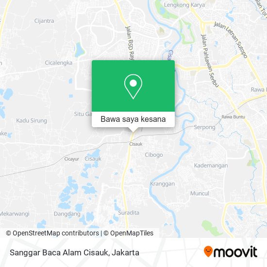 Peta Sanggar Baca Alam Cisauk