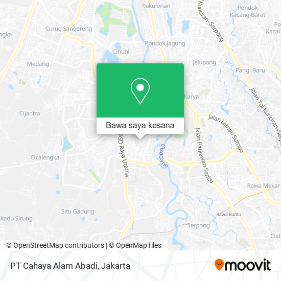 Peta PT Cahaya Alam Abadi