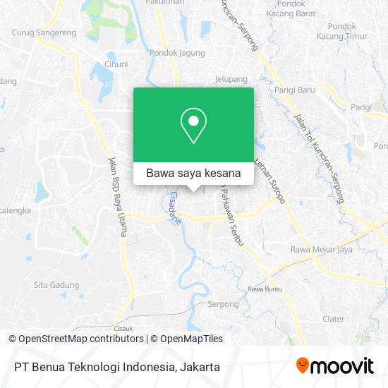 Peta PT Benua Teknologi Indonesia