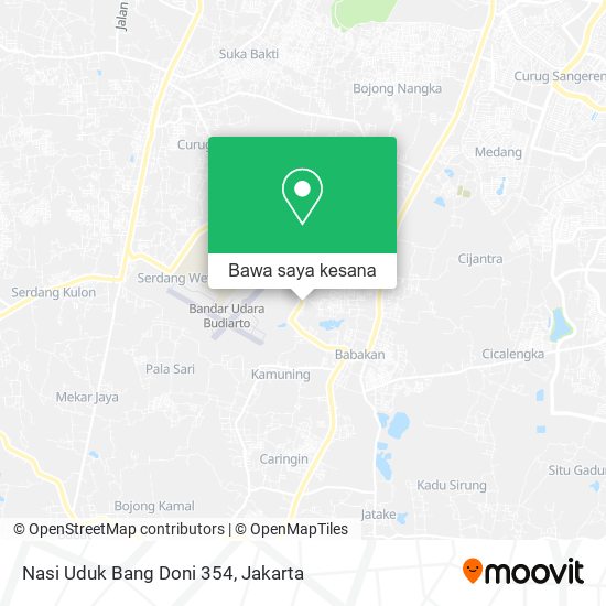Peta Nasi Uduk Bang Doni 354