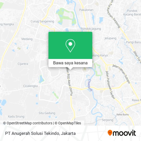 Peta PT Anugerah Solusi Tekindo