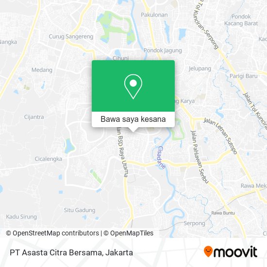 Peta PT Asasta Citra Bersama