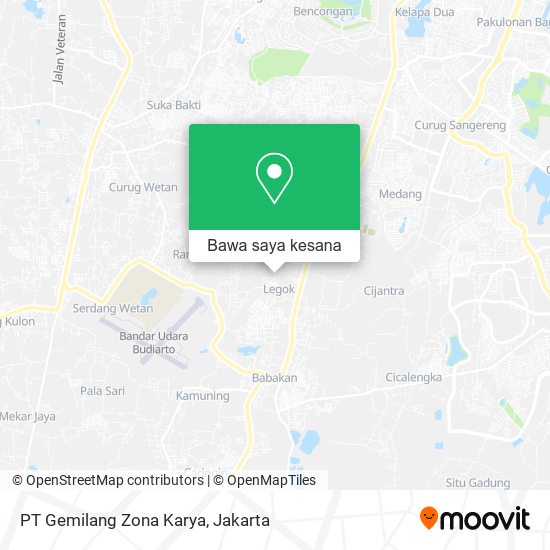 Peta PT Gemilang Zona Karya