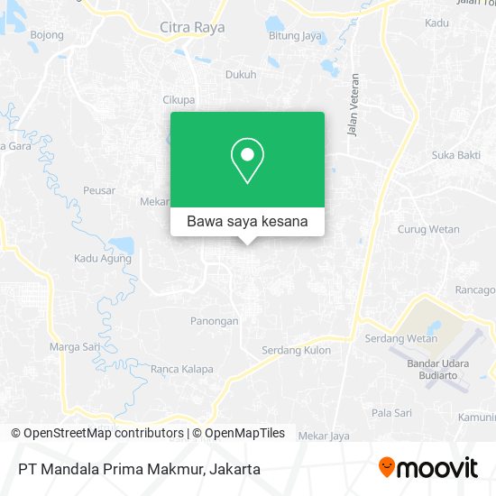 Peta PT Mandala Prima Makmur