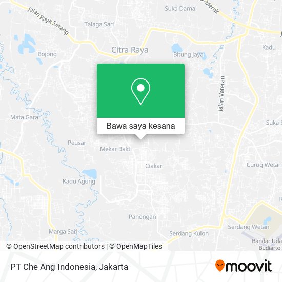 Peta PT Che Ang Indonesia