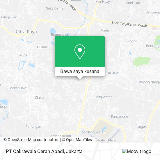 Peta PT Cakrawala Cerah Abadi