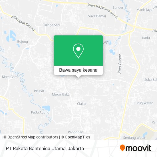 Peta PT Rakata Bantenica Utama