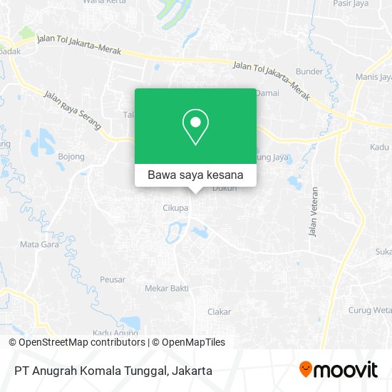 Peta PT Anugrah Komala Tunggal