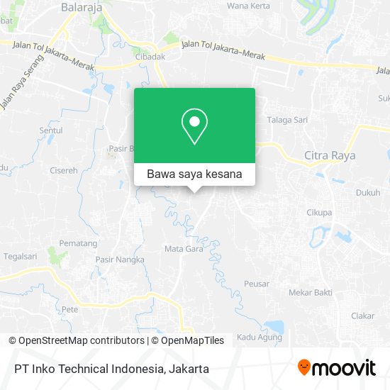 Peta PT Inko Technical Indonesia