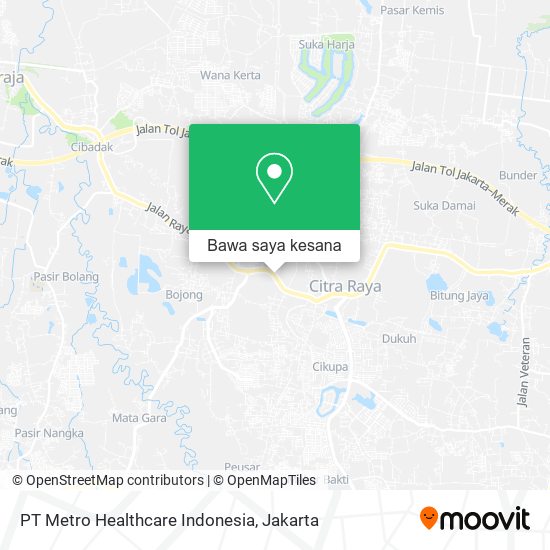 Peta PT Metro Healthcare Indonesia