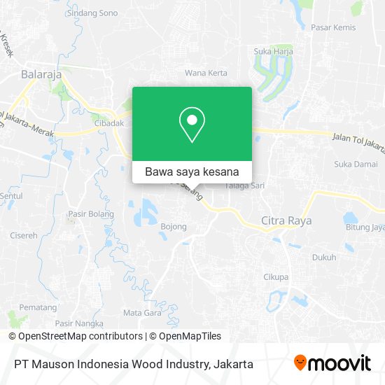 Peta PT Mauson Indonesia Wood Industry