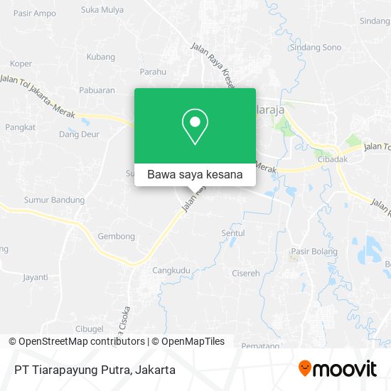 Peta PT Tiarapayung Putra