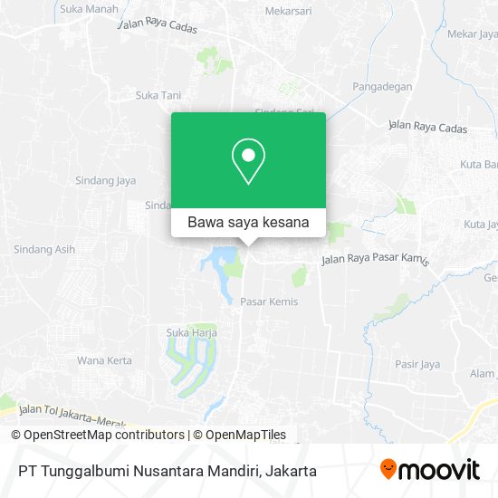 Peta PT Tunggalbumi Nusantara Mandiri