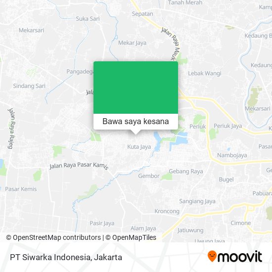 Peta PT Siwarka Indonesia