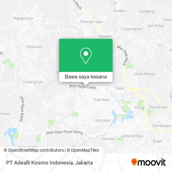 Peta PT Adealli Kosmo Indonesia