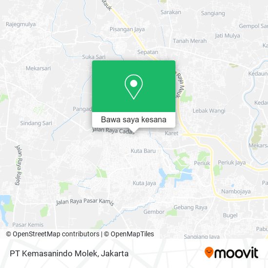 Peta PT Kemasanindo Molek