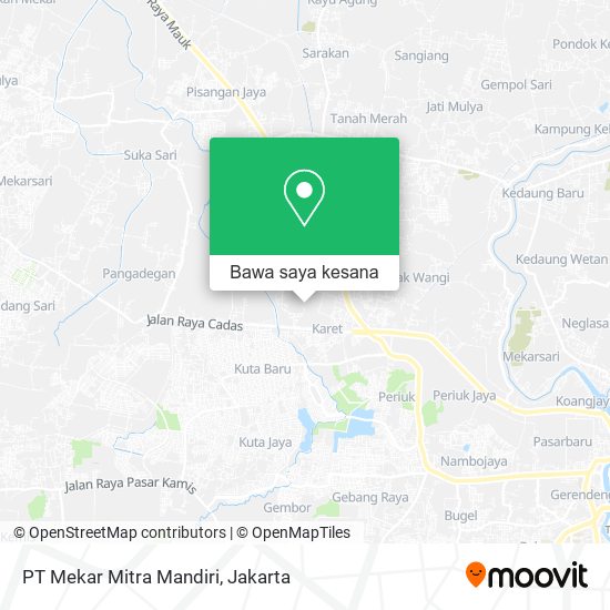 Peta PT Mekar Mitra Mandiri