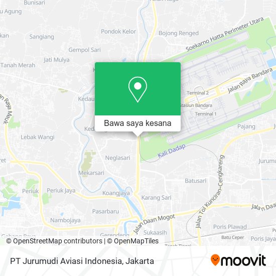 Peta PT Jurumudi Aviasi Indonesia