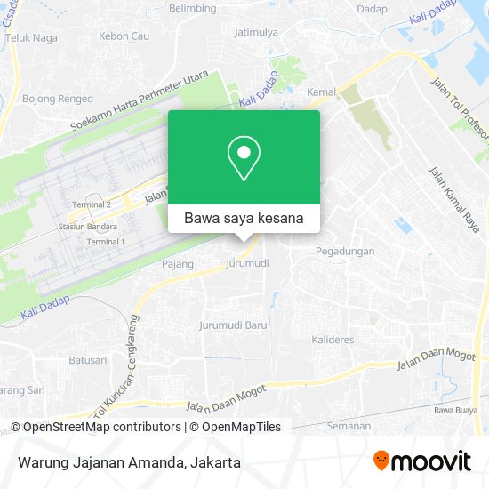 Peta Warung Jajanan Amanda