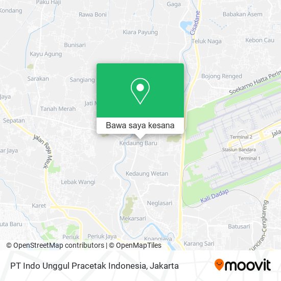 Peta PT Indo Unggul Pracetak Indonesia