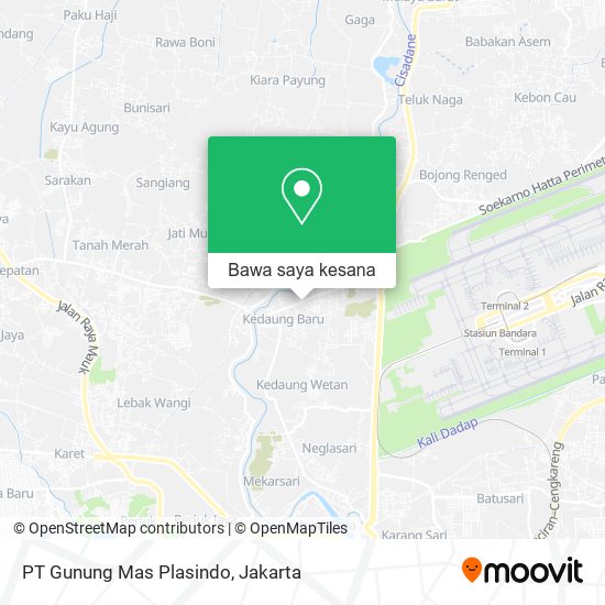 Peta PT Gunung Mas Plasindo