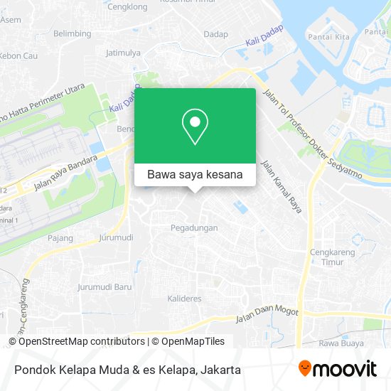 Peta Pondok Kelapa Muda & es Kelapa