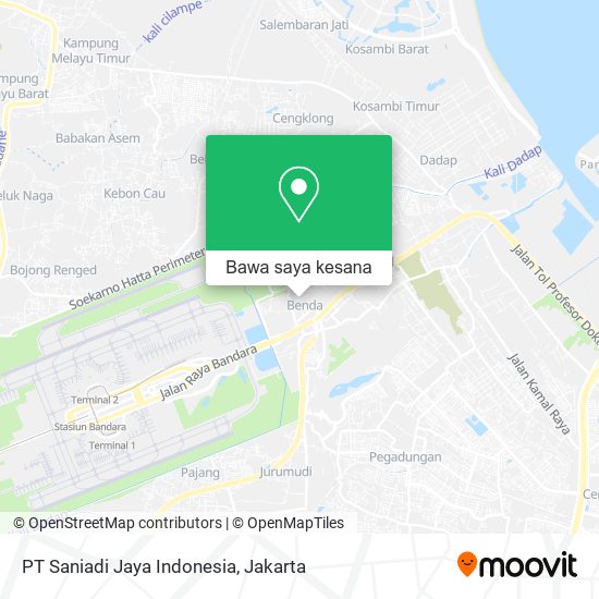 Peta PT Saniadi Jaya Indonesia