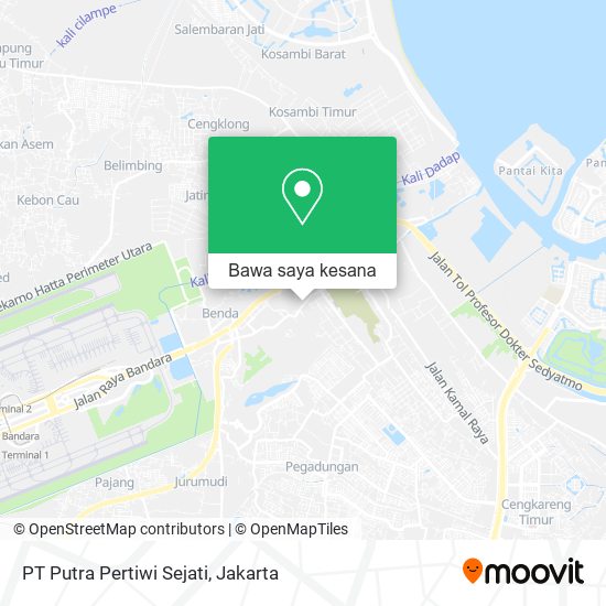 Peta PT Putra Pertiwi Sejati