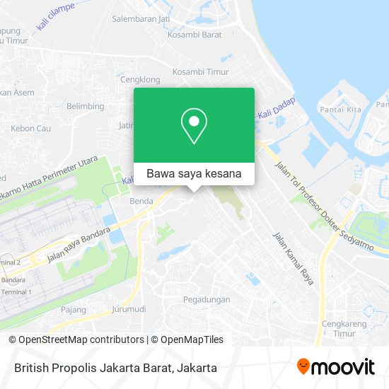 Peta British Propolis Jakarta Barat