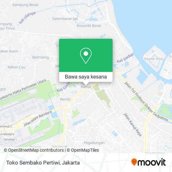 Peta Toko Sembako Pertiwi