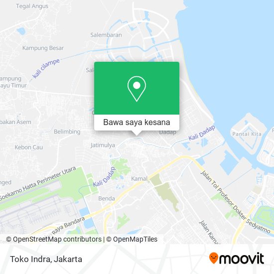 Peta Toko Indra