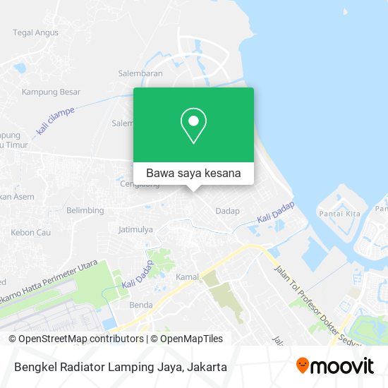 Peta Bengkel Radiator Lamping Jaya