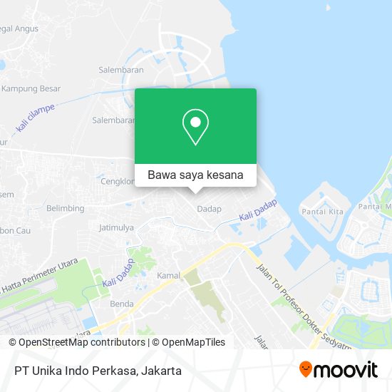 Peta PT Unika Indo Perkasa