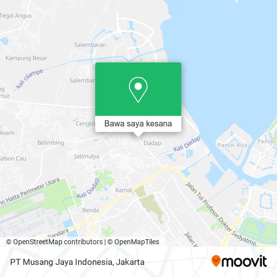 Peta PT Musang Jaya Indonesia