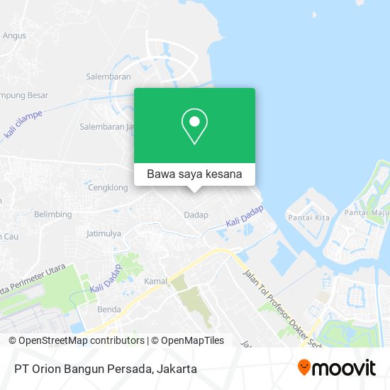 Peta PT Orion Bangun Persada