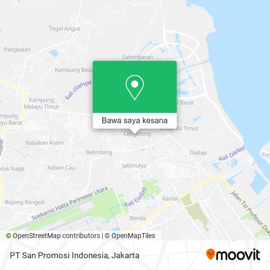 Peta PT San Promosi Indonesia