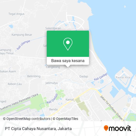 Peta PT Cipta Cahaya Nusantara