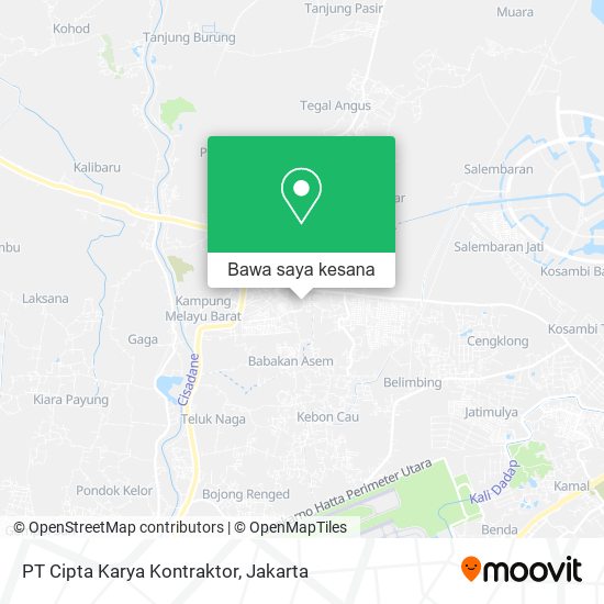 Peta PT Cipta Karya Kontraktor