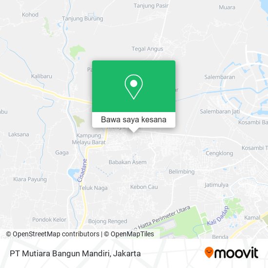 Peta PT Mutiara Bangun Mandiri