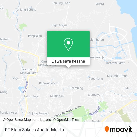 Peta PT Efata Sukses Abadi