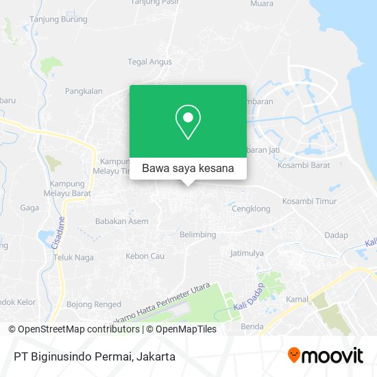 Peta PT Biginusindo Permai