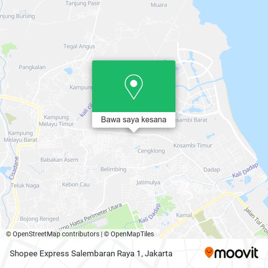 Peta Shopee Express Salembaran Raya 1