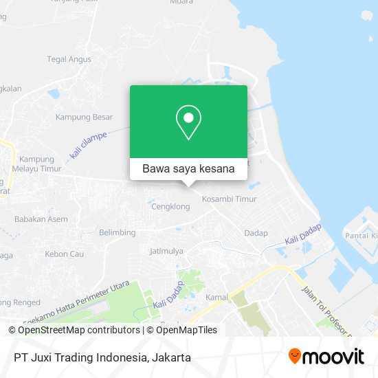 Peta PT Juxi Trading Indonesia
