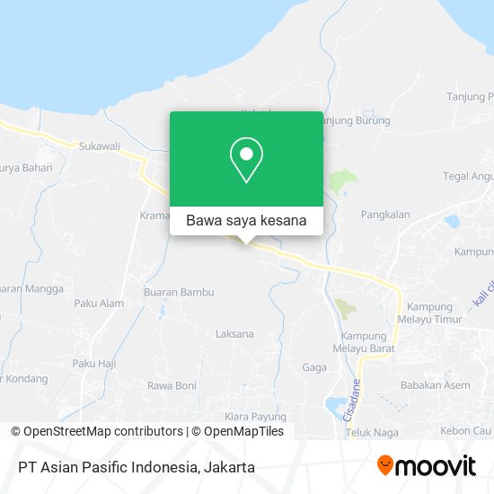 Peta PT Asian Pasific Indonesia