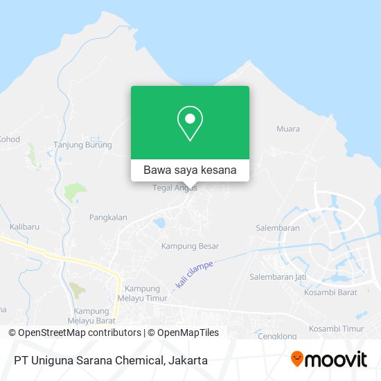 Peta PT Uniguna Sarana Chemical