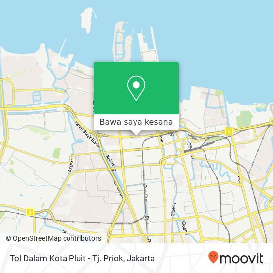 Peta Tol Dalam Kota Pluit - Tj. Priok