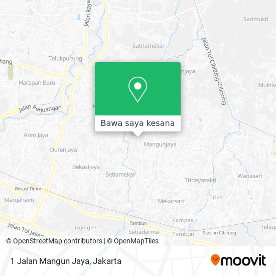 Peta 1 Jalan Mangun Jaya