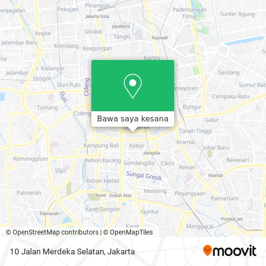 Peta 10 Jalan Merdeka Selatan