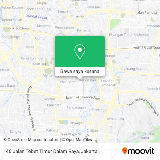 Peta 46 Jalan Tebet Timur Dalam Raya